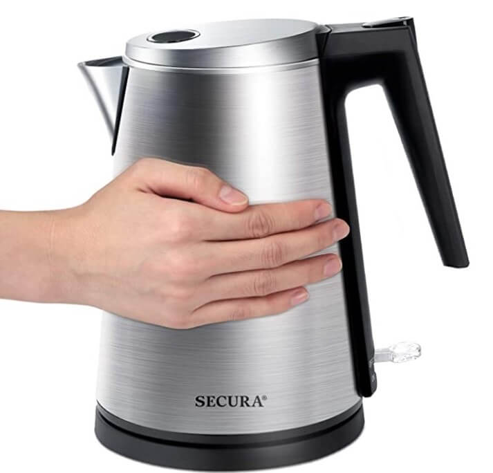 Secura Double Wall Stainless Steel Electric Kettle