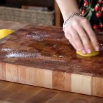 how to clean olive wood cutting board