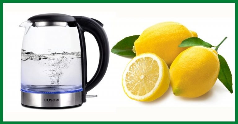 how to clean electric kettle with lemon