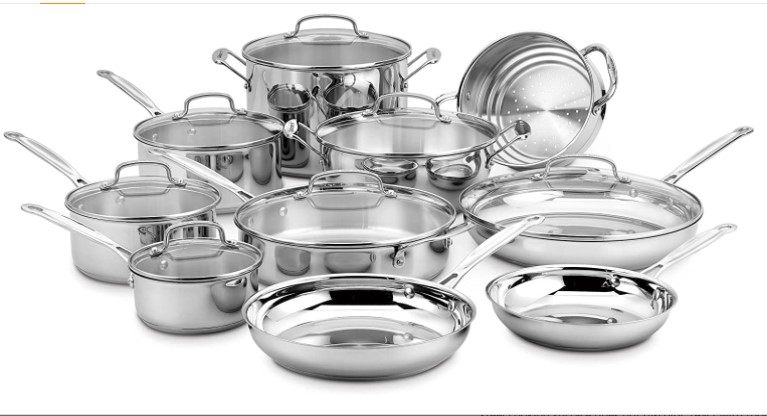 Cuisinart Chef's Classic Stainless, 17-Piece Set -77-17N Stainless Steel set