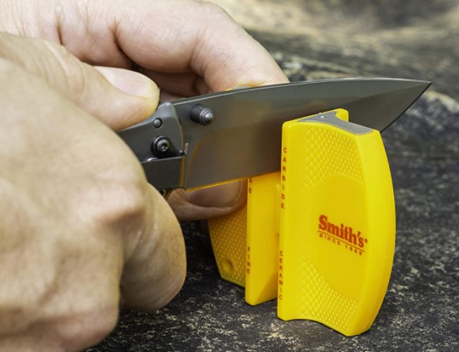 smith's knife sharpener how to use step by step