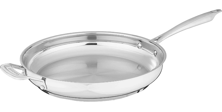 Cuisinart Stainless Skillet with Helper, 12-Inch