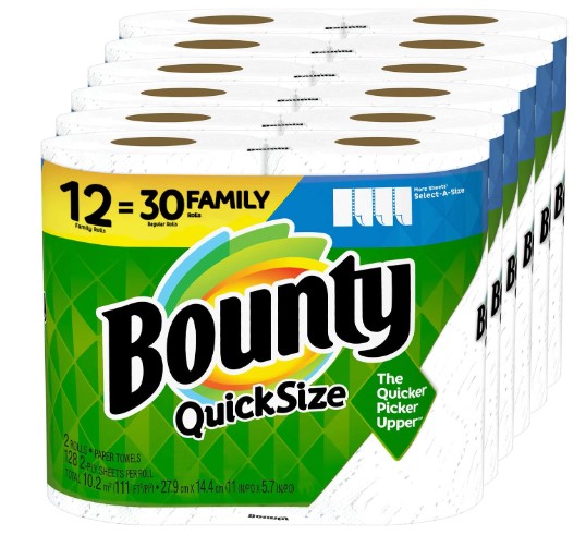 12 Family Rolls = 30 Regular Rolls another quick size paper towels
