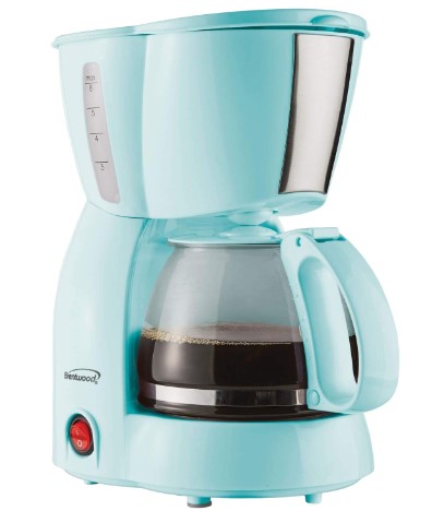 Brentwood 4 cup coffee maker blue TS-213BL