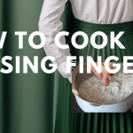 How to cook rice using finger