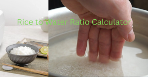 Rice to water ratio calculator