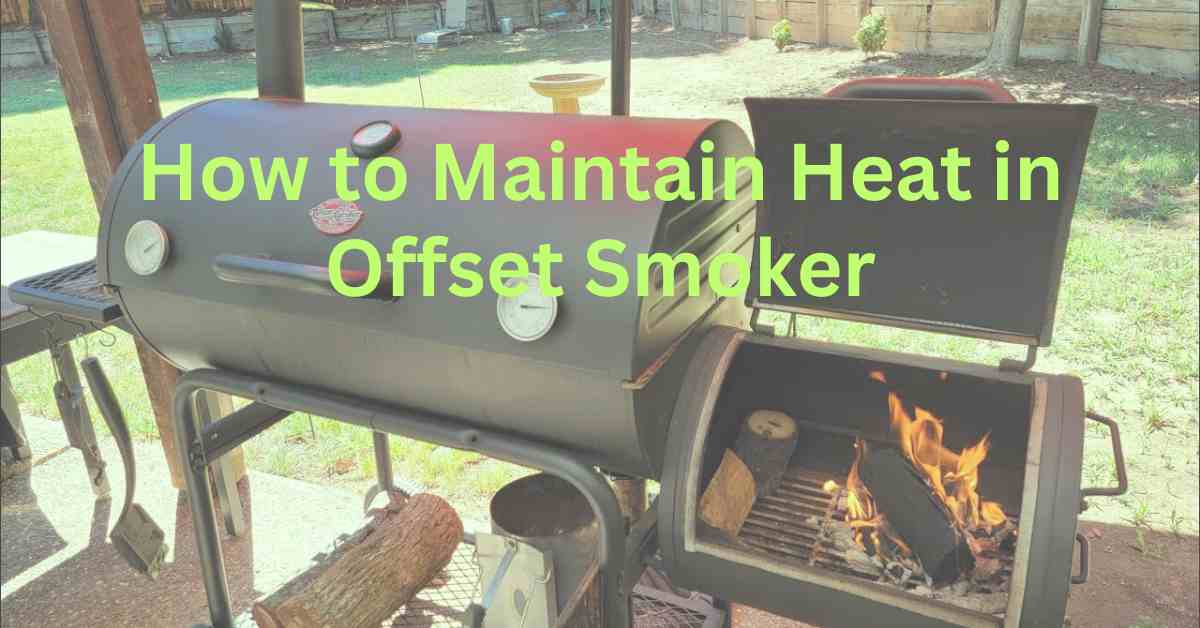 How to maintain heat in offset smoker